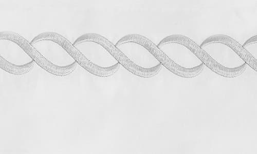 Melange Home Scallop Rope Duvet & Sham Set In White/grey