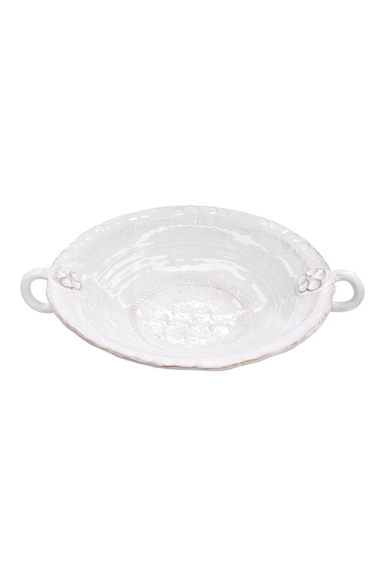 Large Bellezza Stoneware Platter, Main, color, WHITE