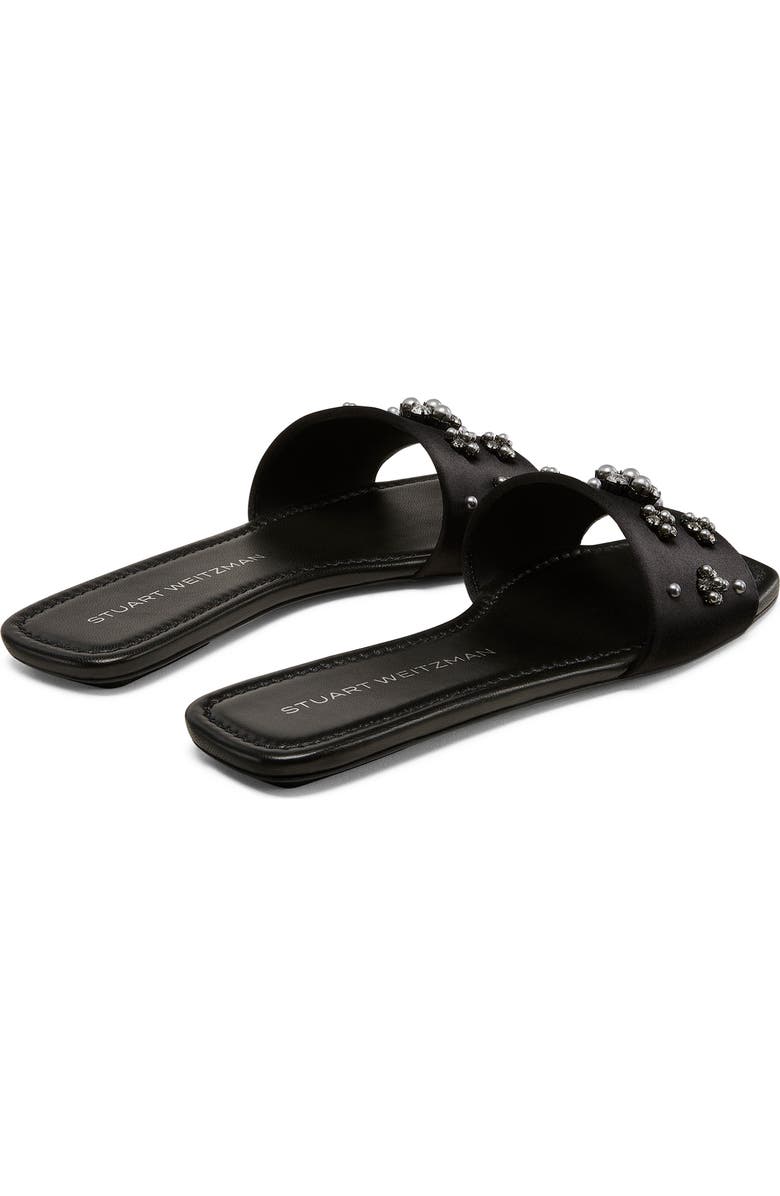 Stuart Weitzman Poppy Embellished Slide Sandal, Alternate, color,
