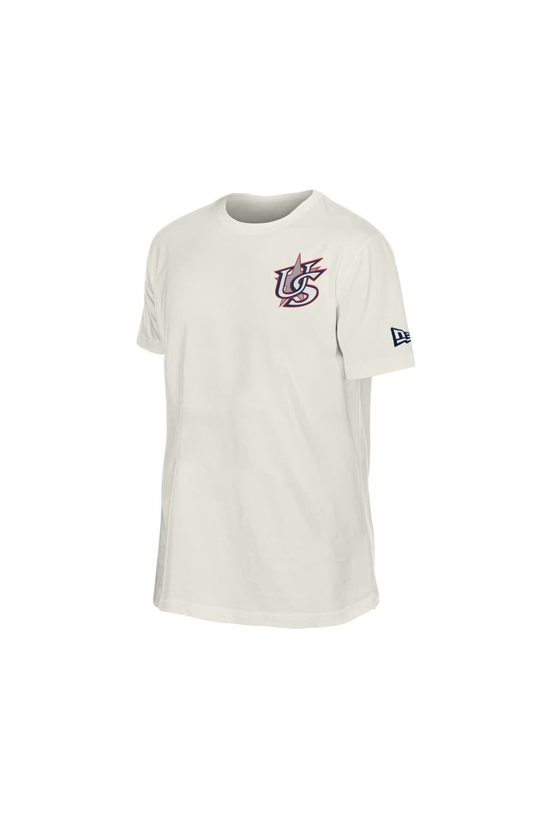 Men's New Era Cream USA Baseball 2026 World Baseball Classic Hot Dog T-Shirt, Alternate, color, Cream