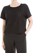MAX STUDIO Textured Knit T-Shirt