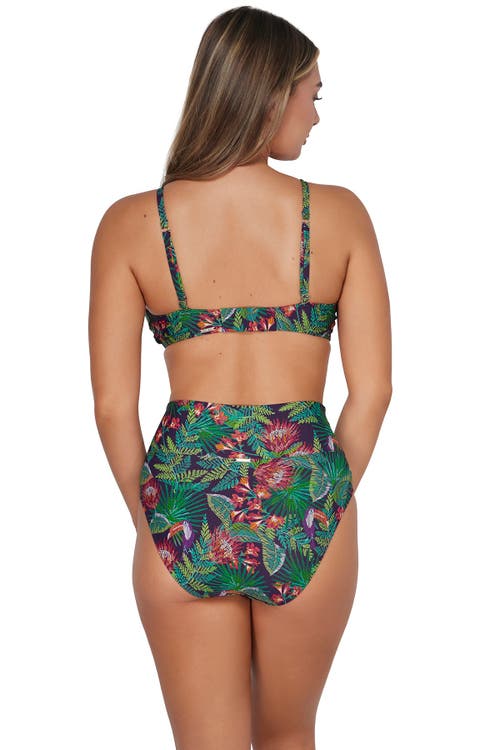 Shop Sunsets Hannah High Waist Bikini Swim Bottoms In Welcome To Rio