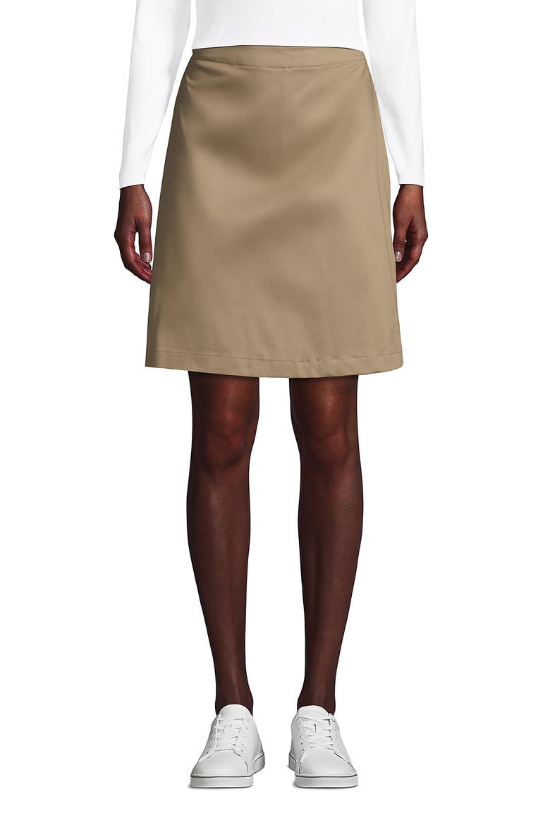 School Uniform Young  Blend Chino Skort Above Knee, Main, color, Khaki