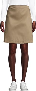 Lands' End School Uniform Young  Blend Chino Skort Above Knee