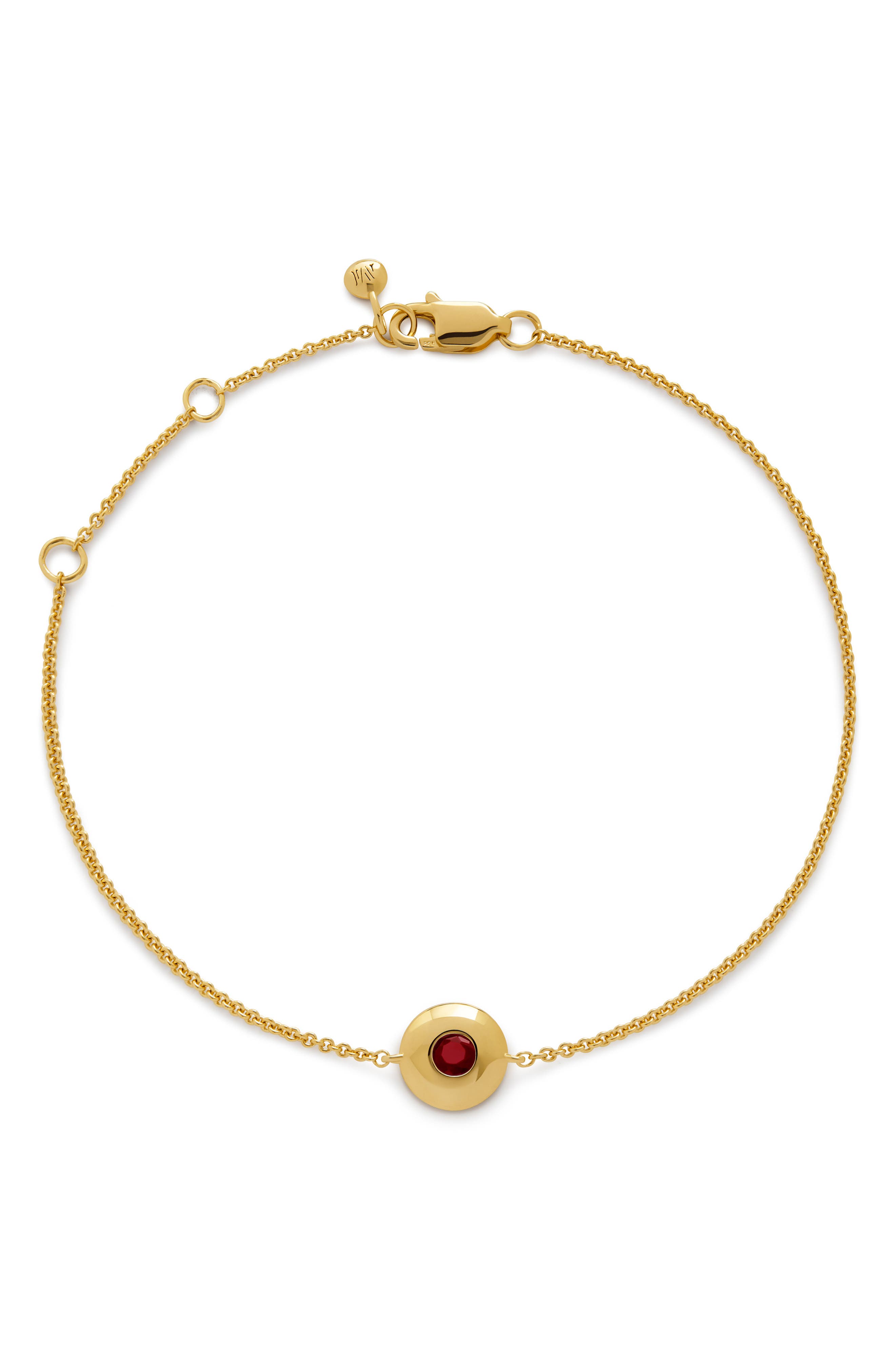 JANUARY/ RED GARNET /GOLD