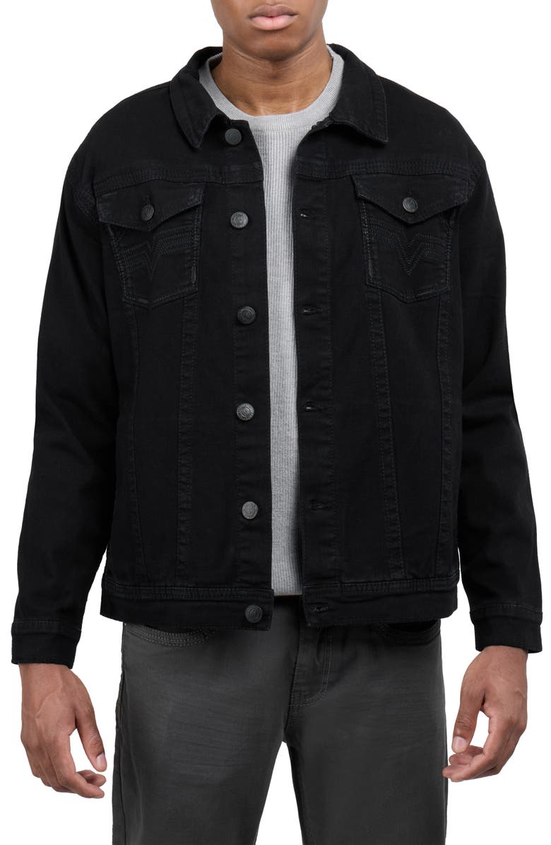 XRAY Saddle Stitch Denim Jacket, Main, color, 