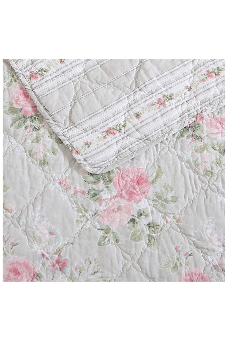 Melany Quilt & Sham Set, Alternate, color, PINK/GREY