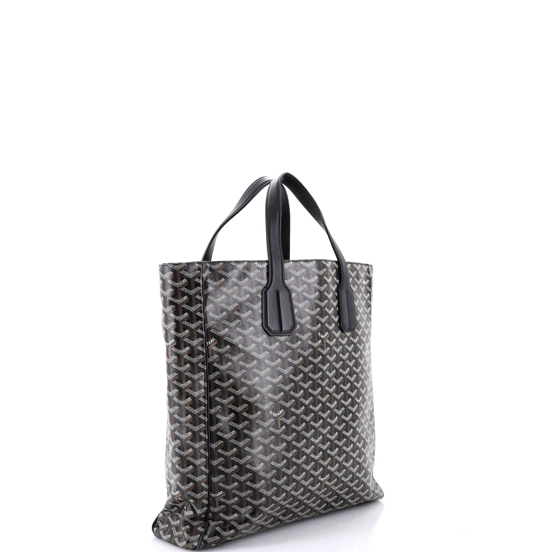 Pre-Owned Goyard Voltaire III Tote Coated Canvas, Alternate, color, Black