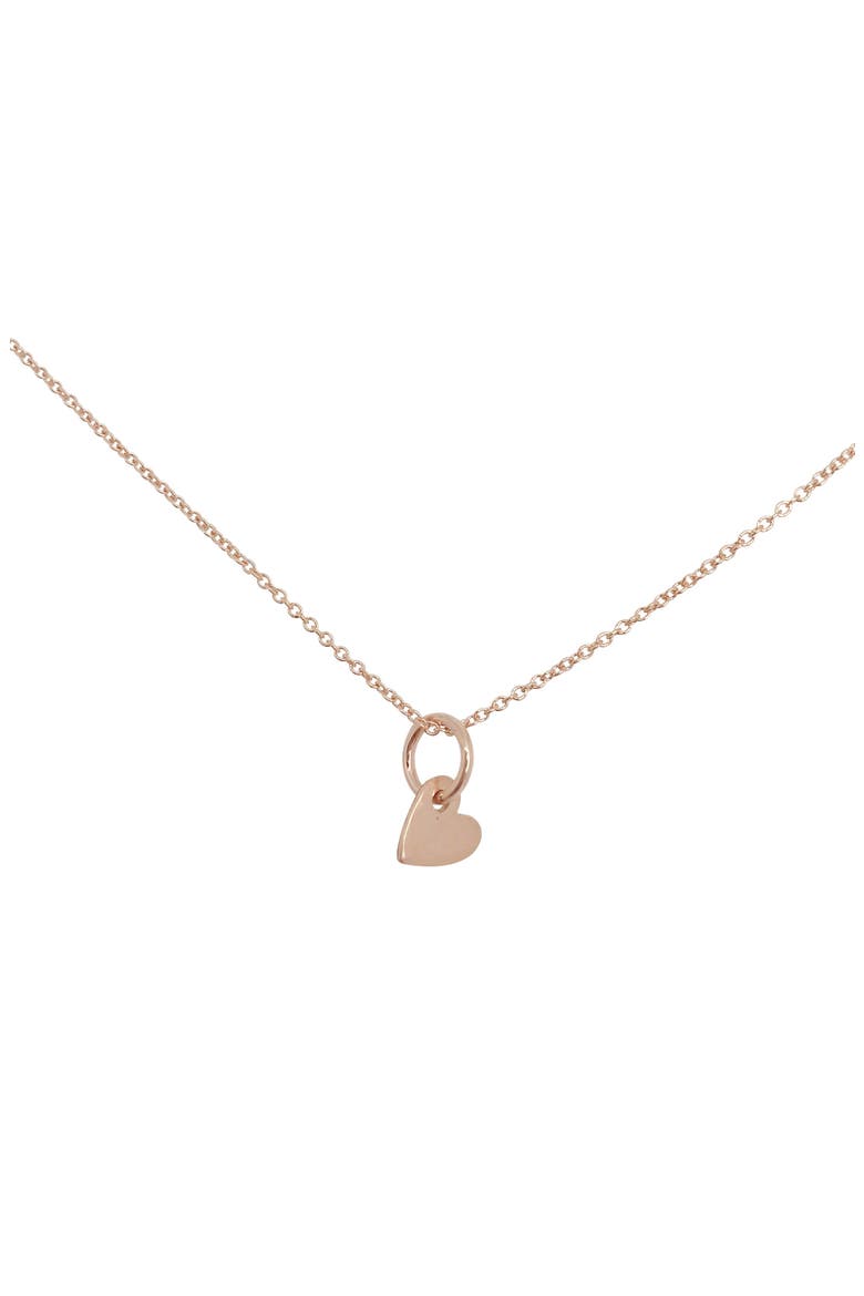 Piece of My Heart Charm Necklace, Main, color, ROSE