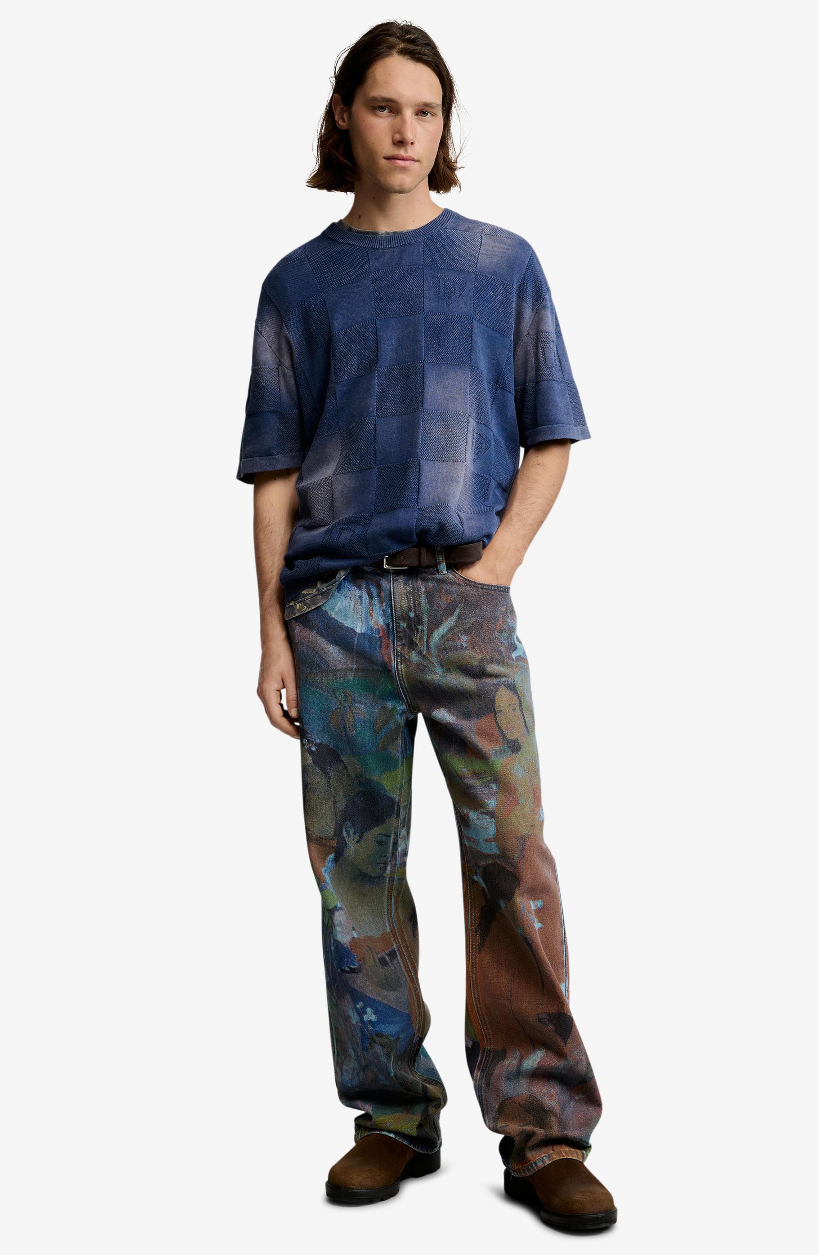 Desigual Graphic Straight Leg Jeans (Men) | Nordstrom