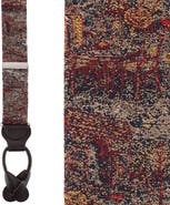 Trafalgar Paris Tapestry Silk Novelyt Button End Suspenders