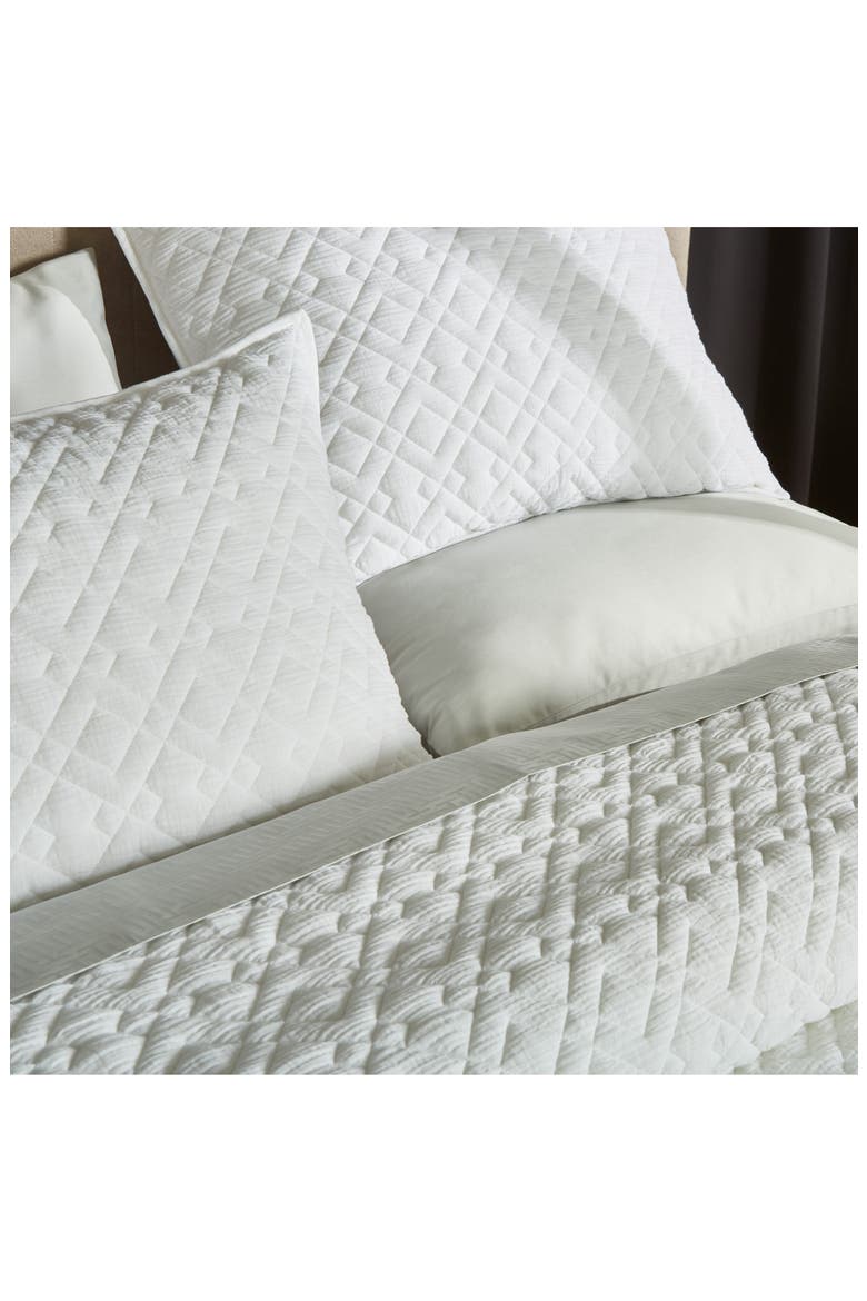 Trellis Quilt & Shams Set, Alternate, color, IVORY