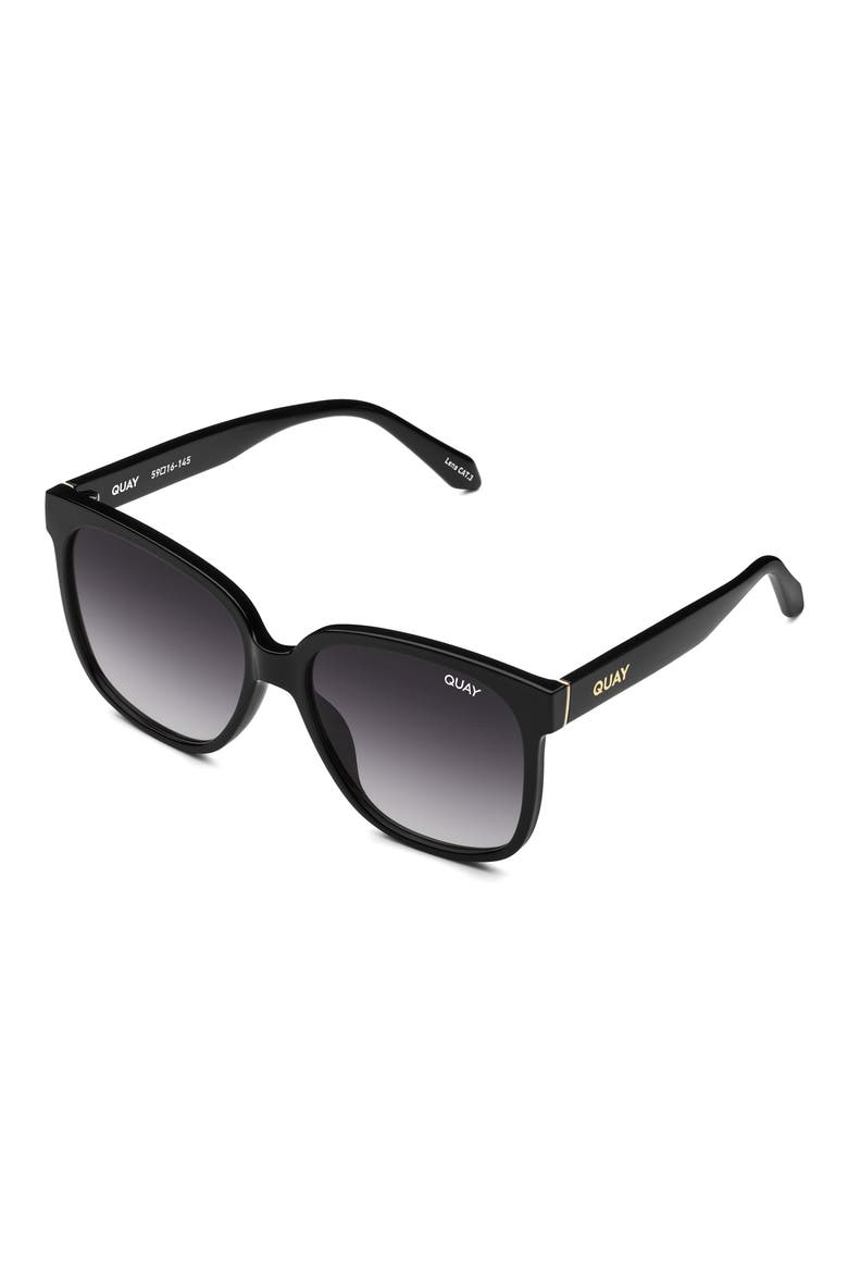 Wide Awake 59mm Square Sunglasses, Alternate, color, BLACK/ SMOKE