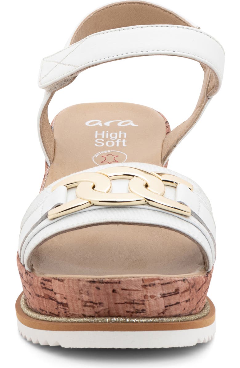 ara Palmdale Wedge Platform Sandal, Alternate, color, White