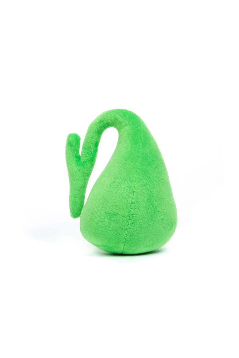 Gallbladder Plushie Organ, Alternate, color, Bright Green