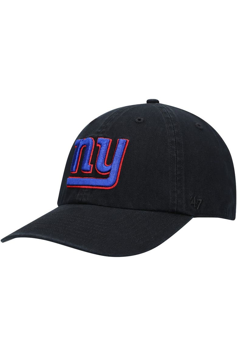 Men's '47 Black New York Giants Clean Up Alternate Adjustable Hat, Main, color, BLACK