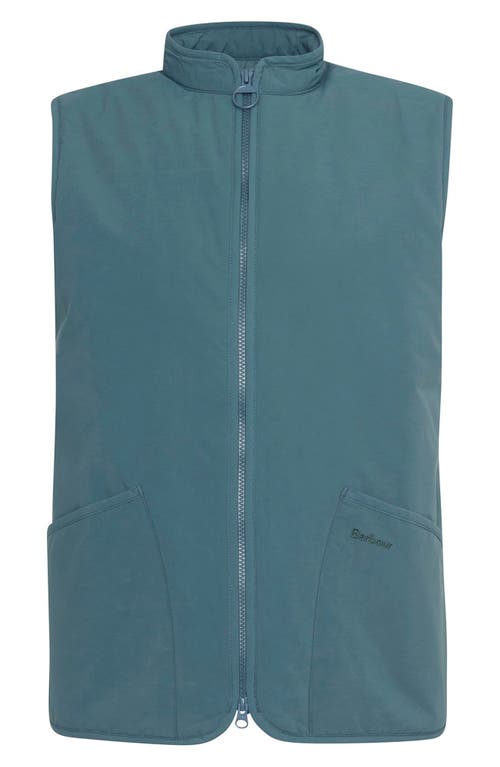 Shop Barbour Henley Liddesdale Padded Gilet Vest In Vintage Teal