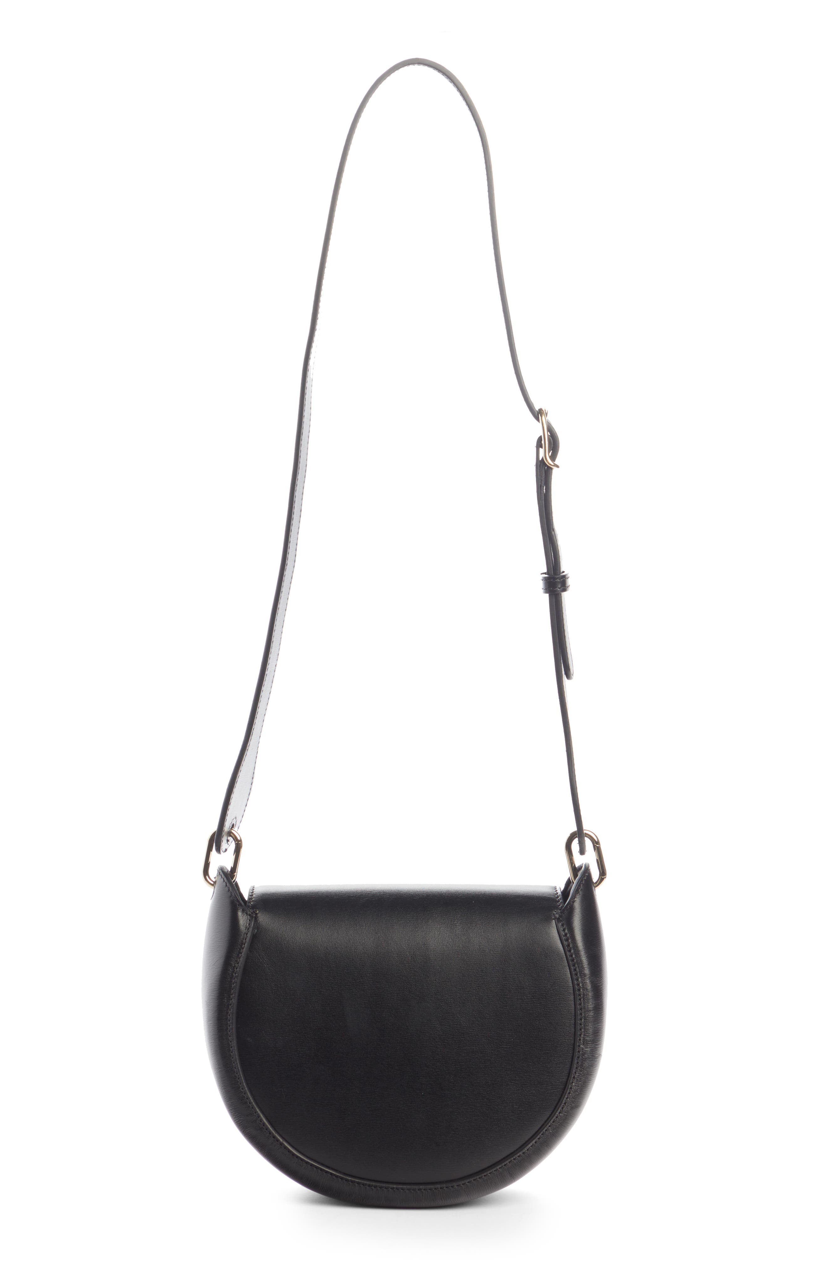 Chloé Small Arlene Leather Crossbody Saddle Bag, Alternate, color, 