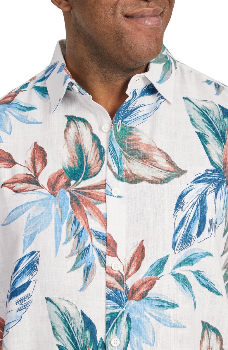 Johnny Bigg Monaco Floral Short Sleeve Button-Up Shirt, Alternate, color,