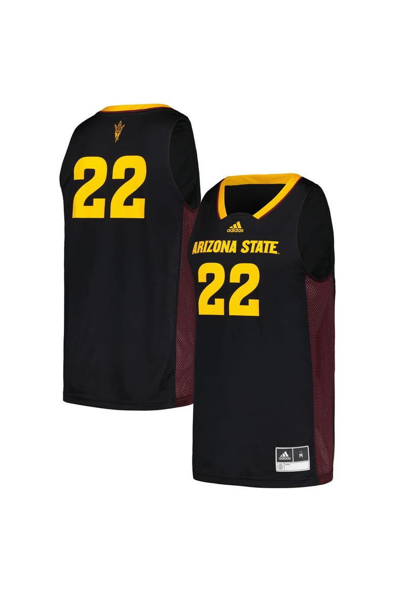 Men's adidas #22 Black Arizona State Sun Devils Swingman Jersey, Main, color, Black
