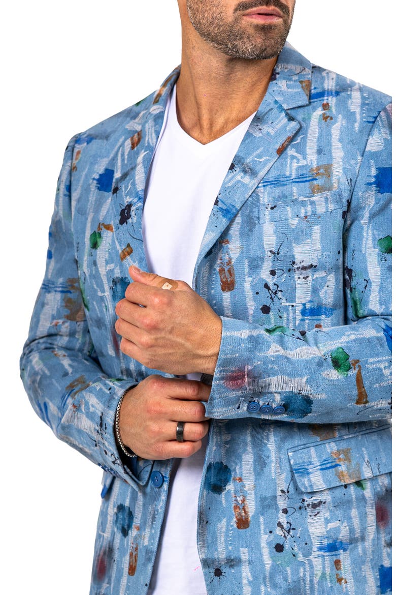 Socrates Unconstructed Martyr012 Sport Coat, Alternate, color, BLUE