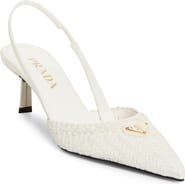 Prada Woven Slingback Sandal