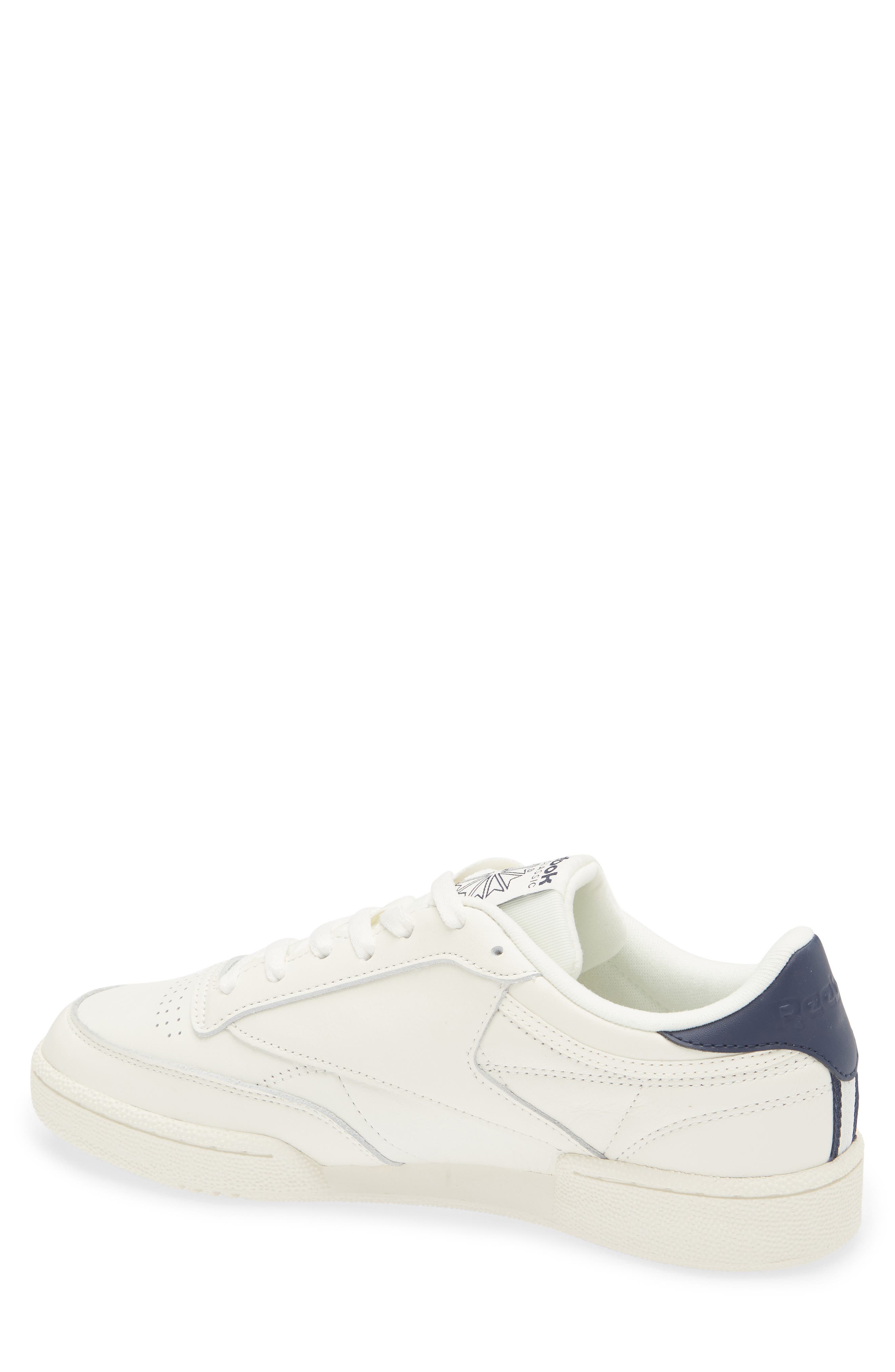 Reebok Club C 85 Sneaker, Alternate, color, Chalk/ Navy/ Flint Grey