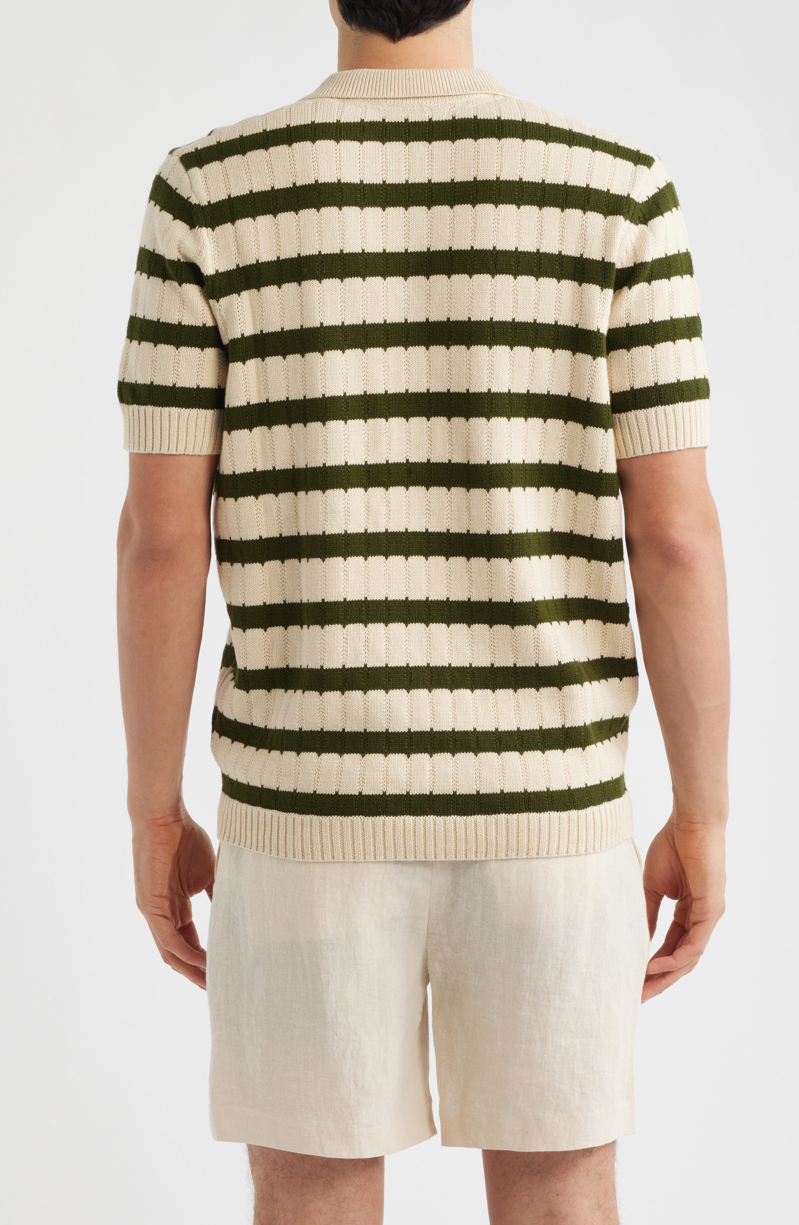 Stine Stripe Polo Sweater - image 2