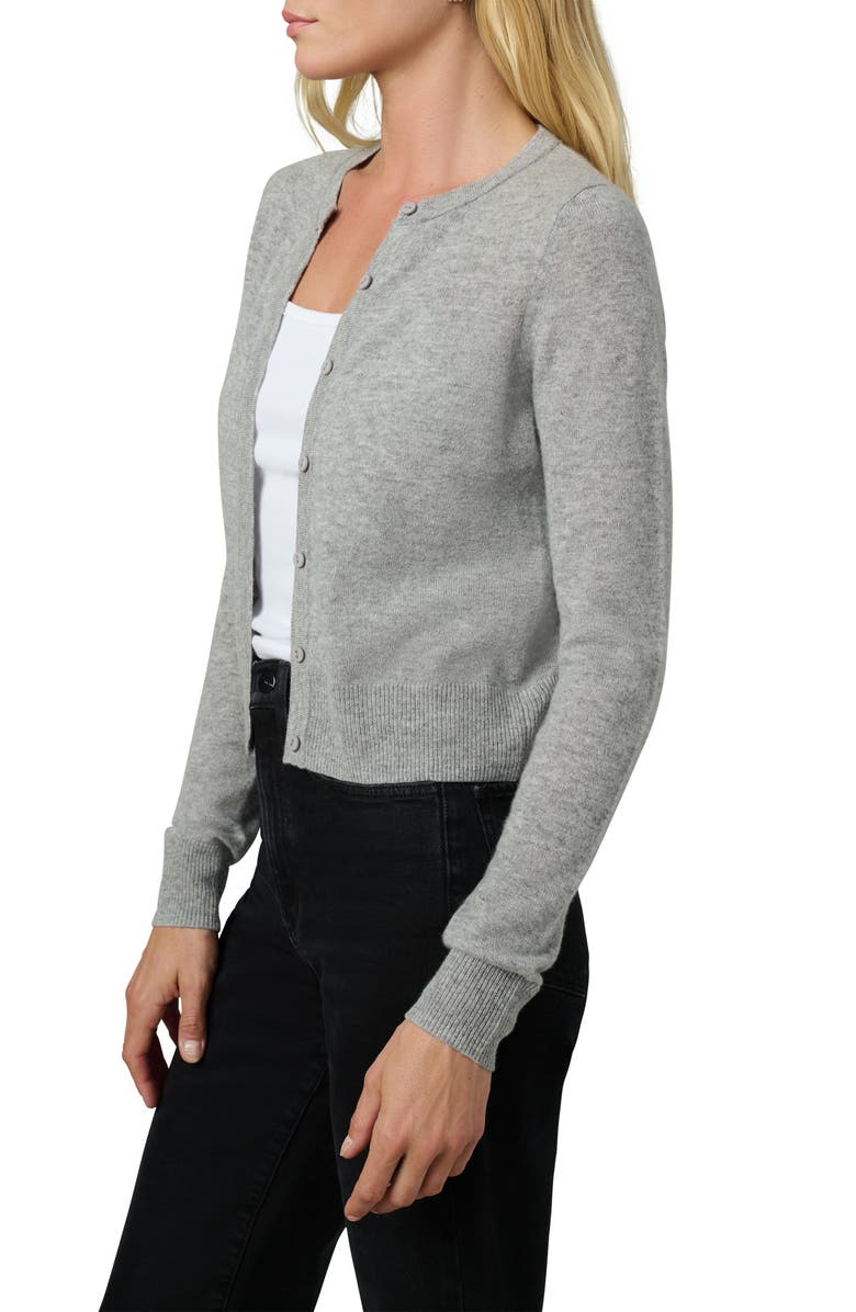 Joe's The Dani Crop Cashmere Cardigan, Alternate, color, Heather Grey