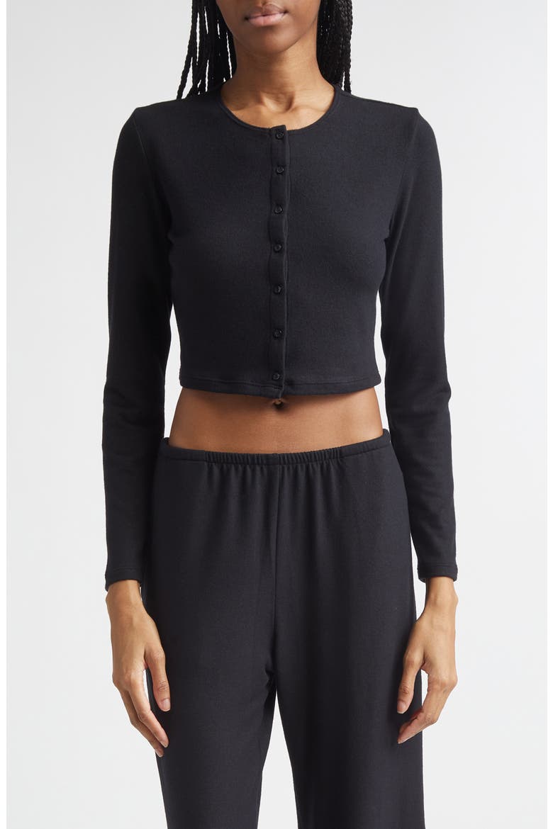 Lauren Crop Cardigan, Main, color, BLACK