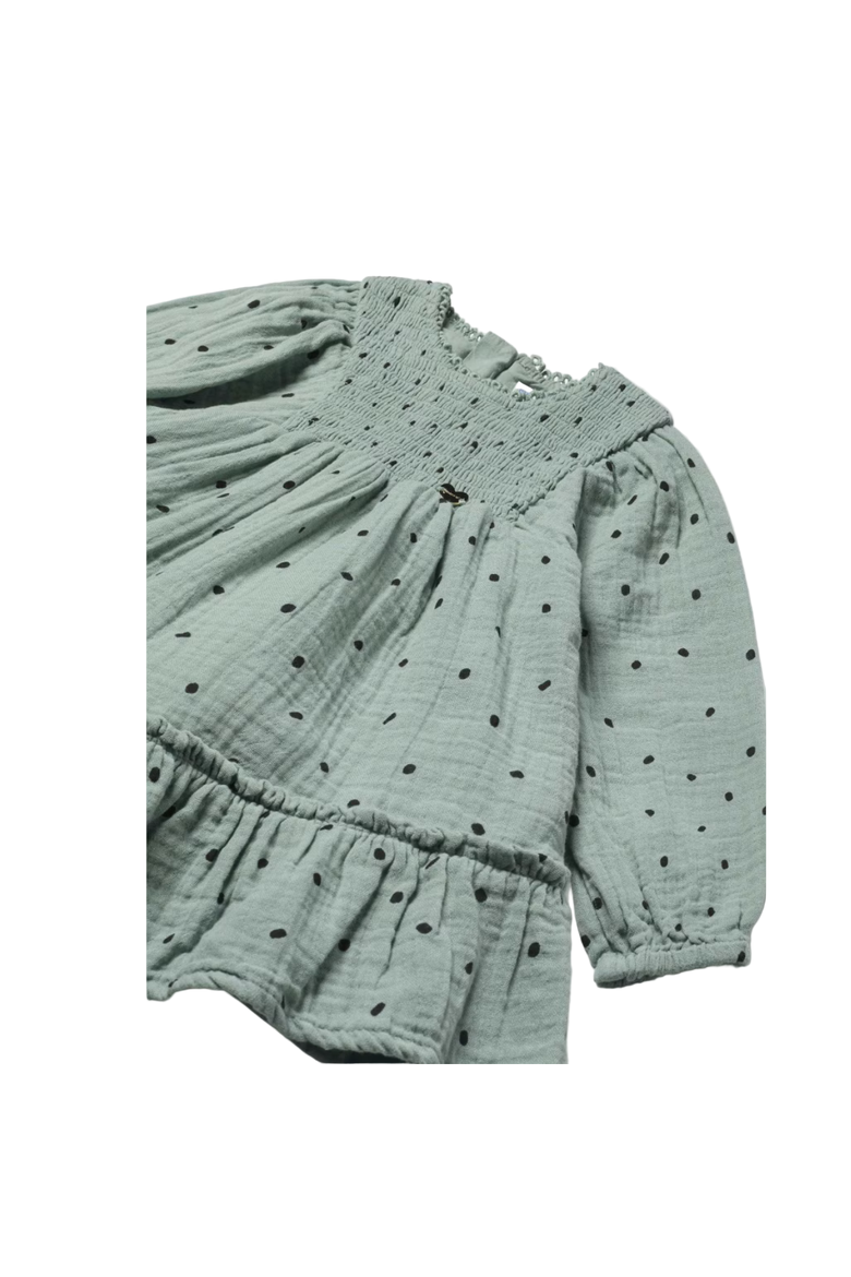 Baby Fleck Dress, Alternate, color, Blue Denim