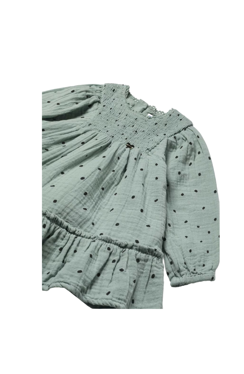 Mayoral Baby Fleck Dress, Alternate, color, Blue Denim