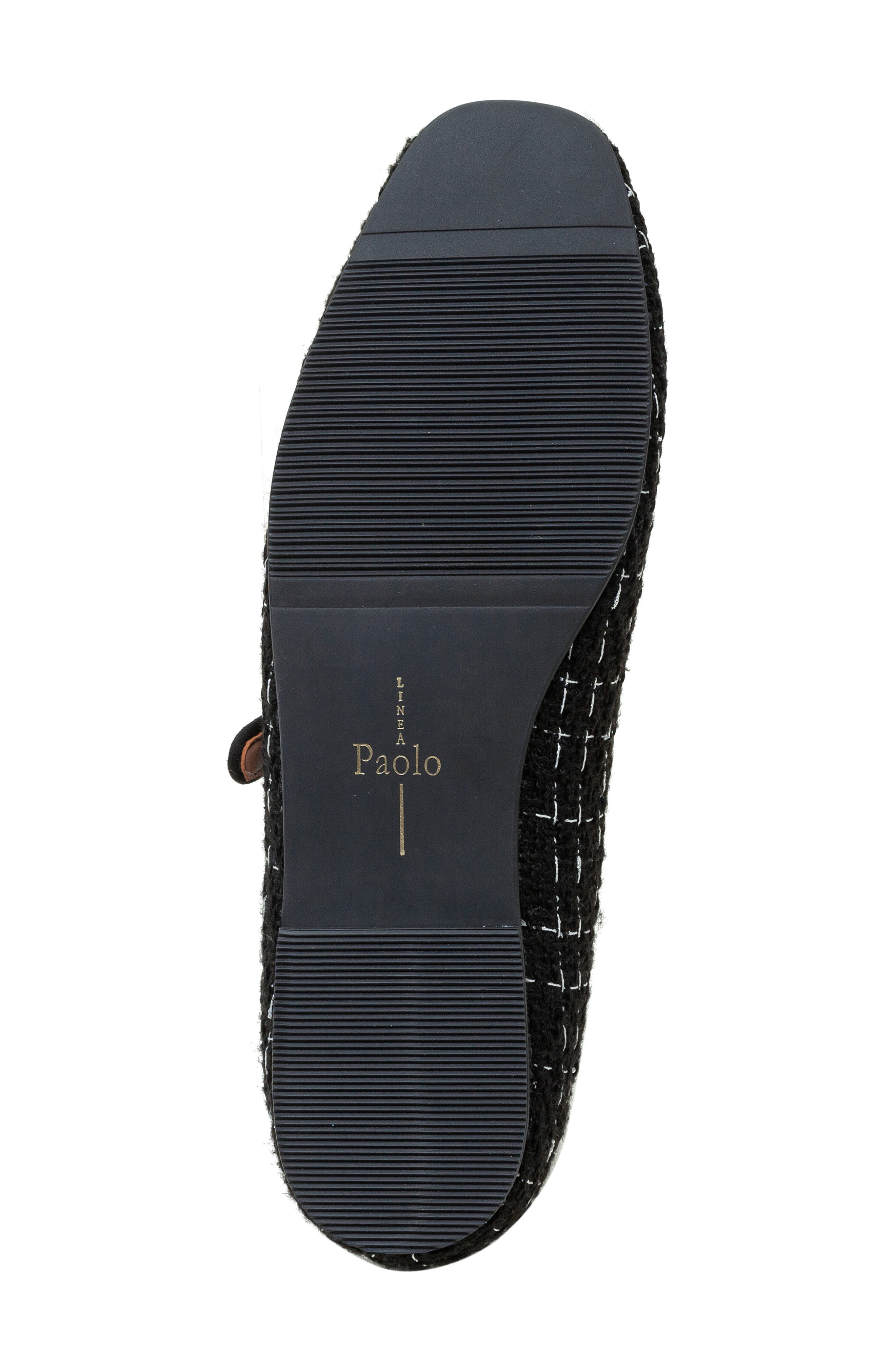 Linea Paolo Marley Mary Jane Flat, Alternate, color, Black-White Plaid