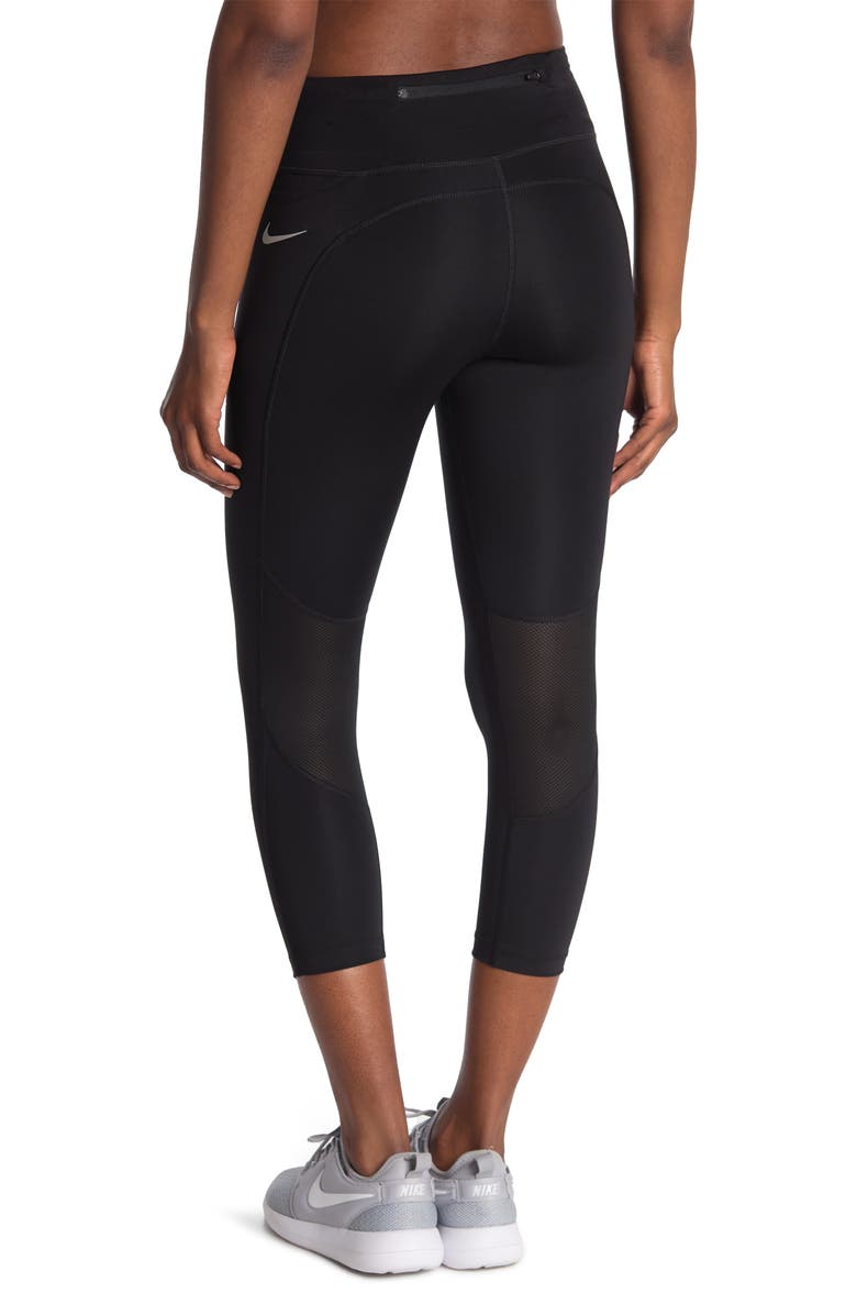 Nike Fast High Waisted Crop Leggings, Alternate, color, 