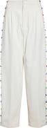 Bode Button Jar Cotton Wide Leg Pants