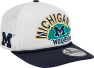 New Era Men's New Era  White Michigan Wolverines Diamond 19TWENTY Golfer Adjustable Hat