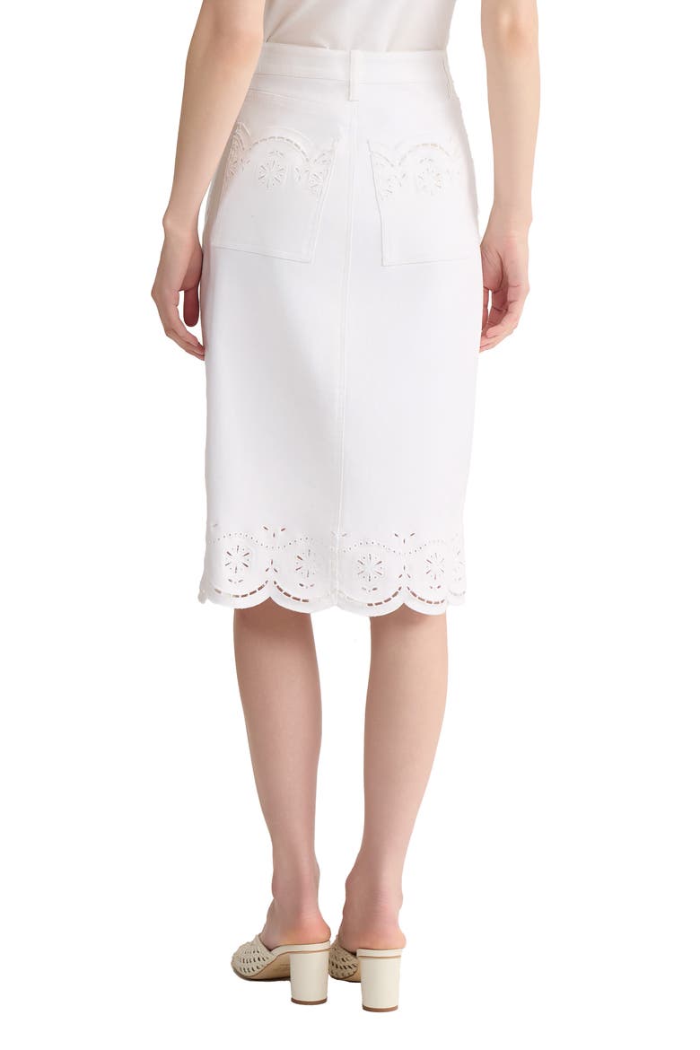 Lexington Scallop Hem Skirt, Alternate, color, SOFT WHITE