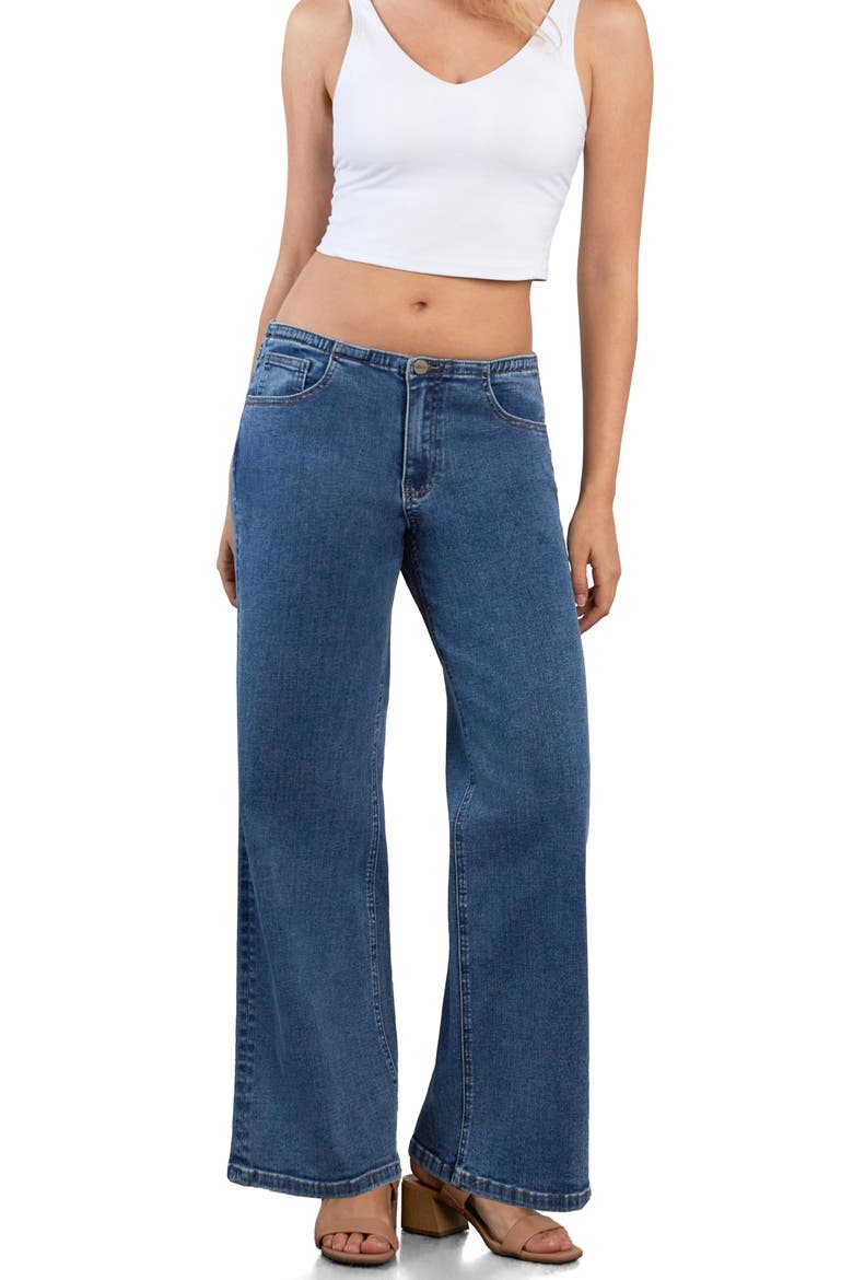 High Waist Straight Leg Jeans, Alternate, color, LOVER BLUE