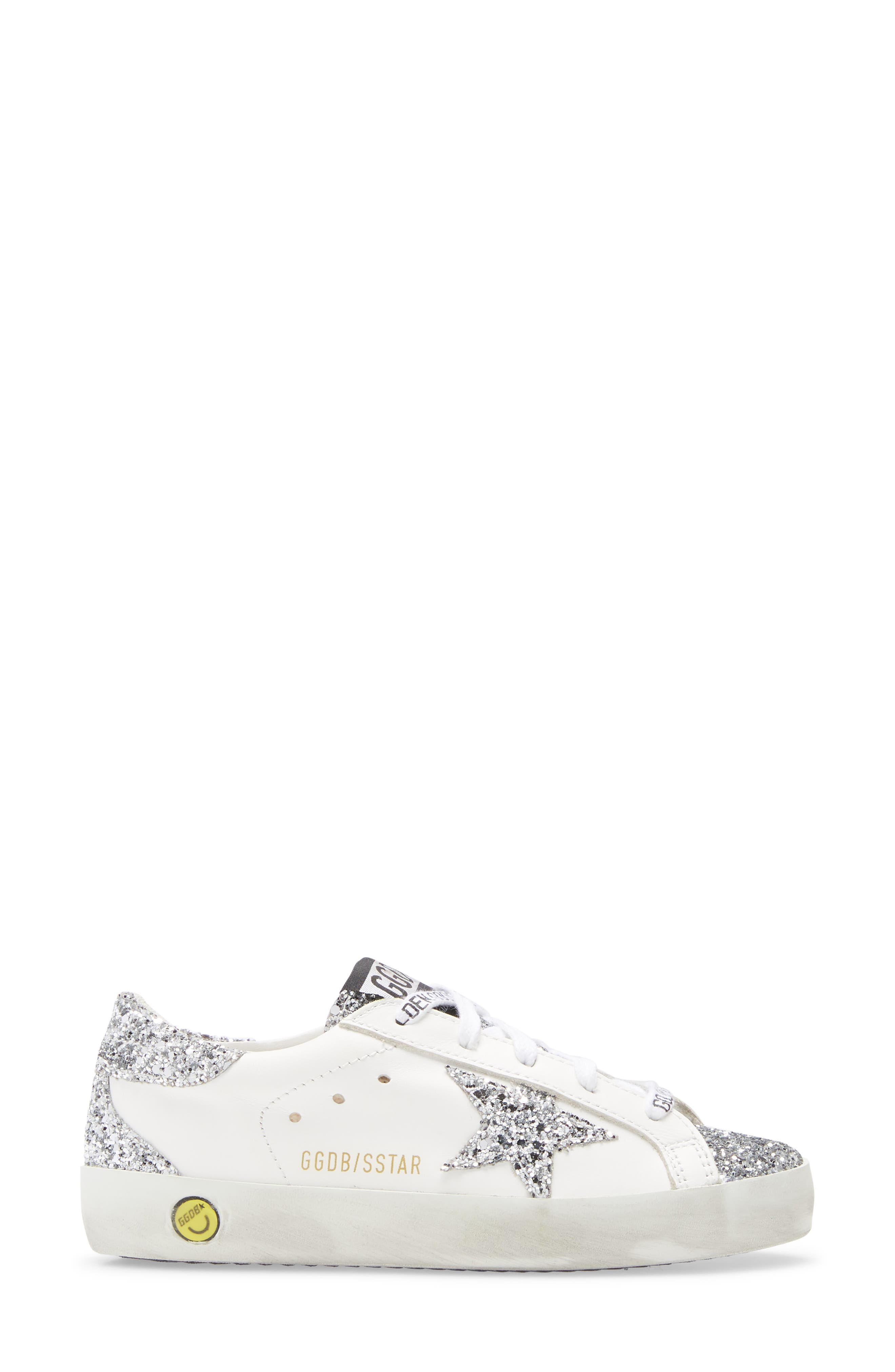 Golden Goose Super-Star Glitter Sneaker, Alternate, color, 
