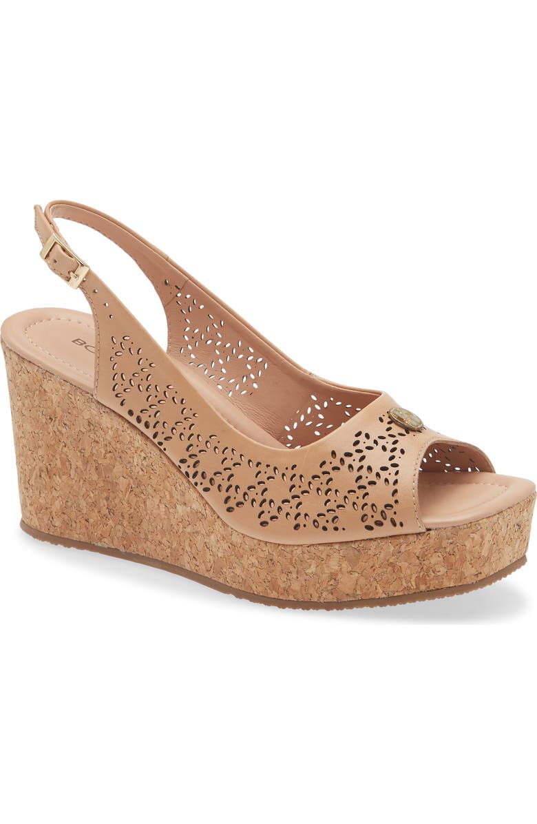 Bottero Slingback Wedge Sandal, Main, color,