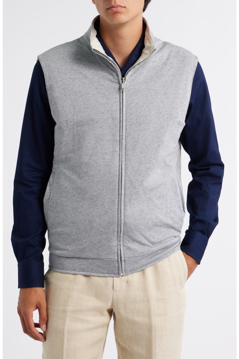 Reversible Insulated Resort Vest, Alternate, color, ECRU