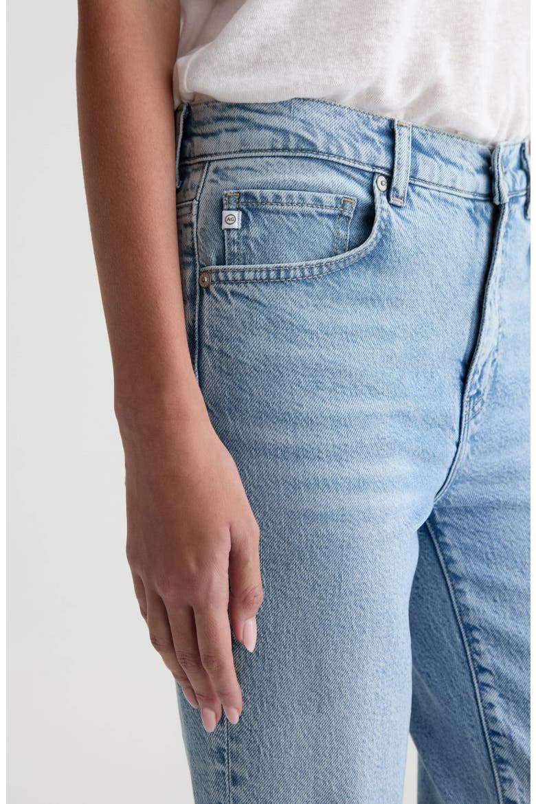 Brinley Raw Hem Mid Rise Ankle Straight Leg Jeans, Alternate, color, GOLD COUNTRY