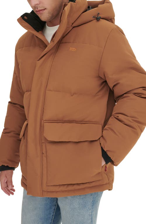 Levi's Arctic Cloth Heavyweight Parka In Brown