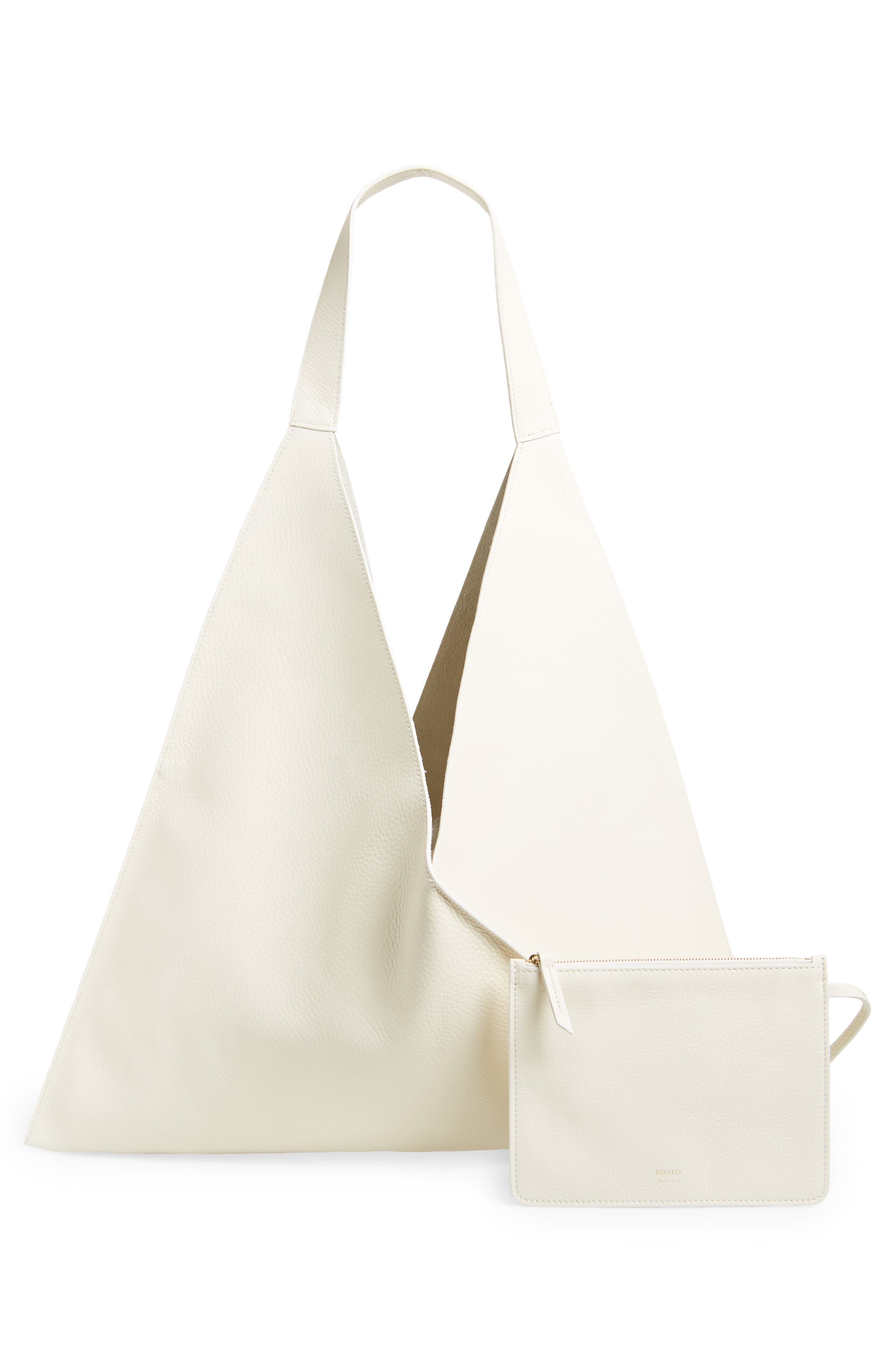 Sara Leather Tote, Alternate, color, OFF WHITE