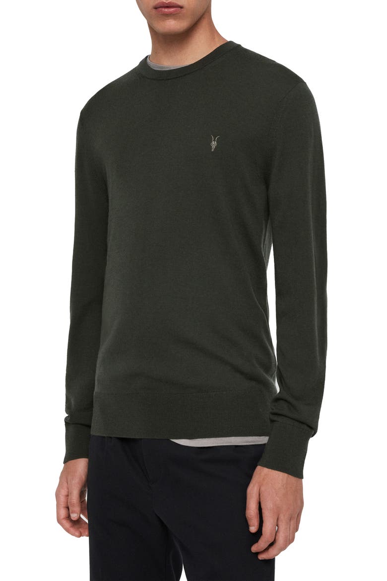 Mode Slim Fit Wool Sweater, Alternate, color, BRACKEN GREEN