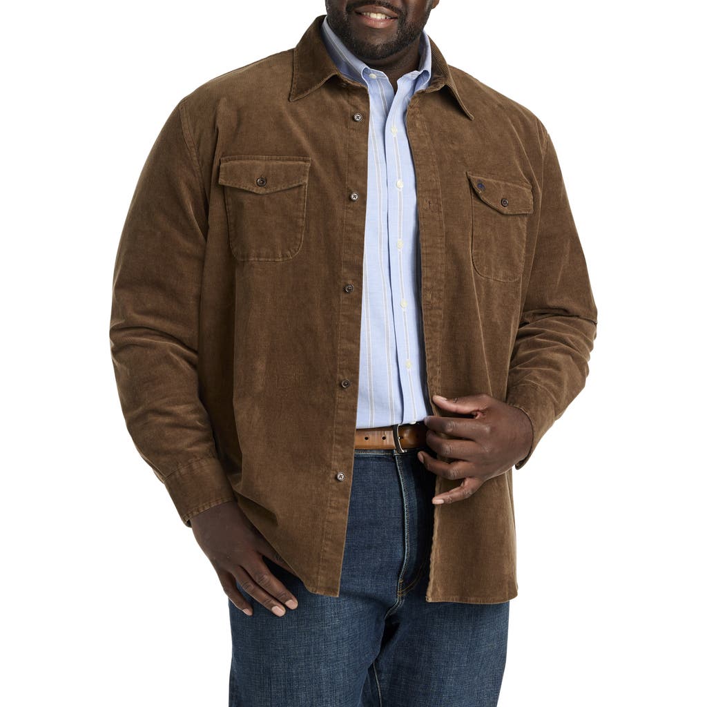 Brooks Brothers Corduroy Shirt Jacket In Carafe