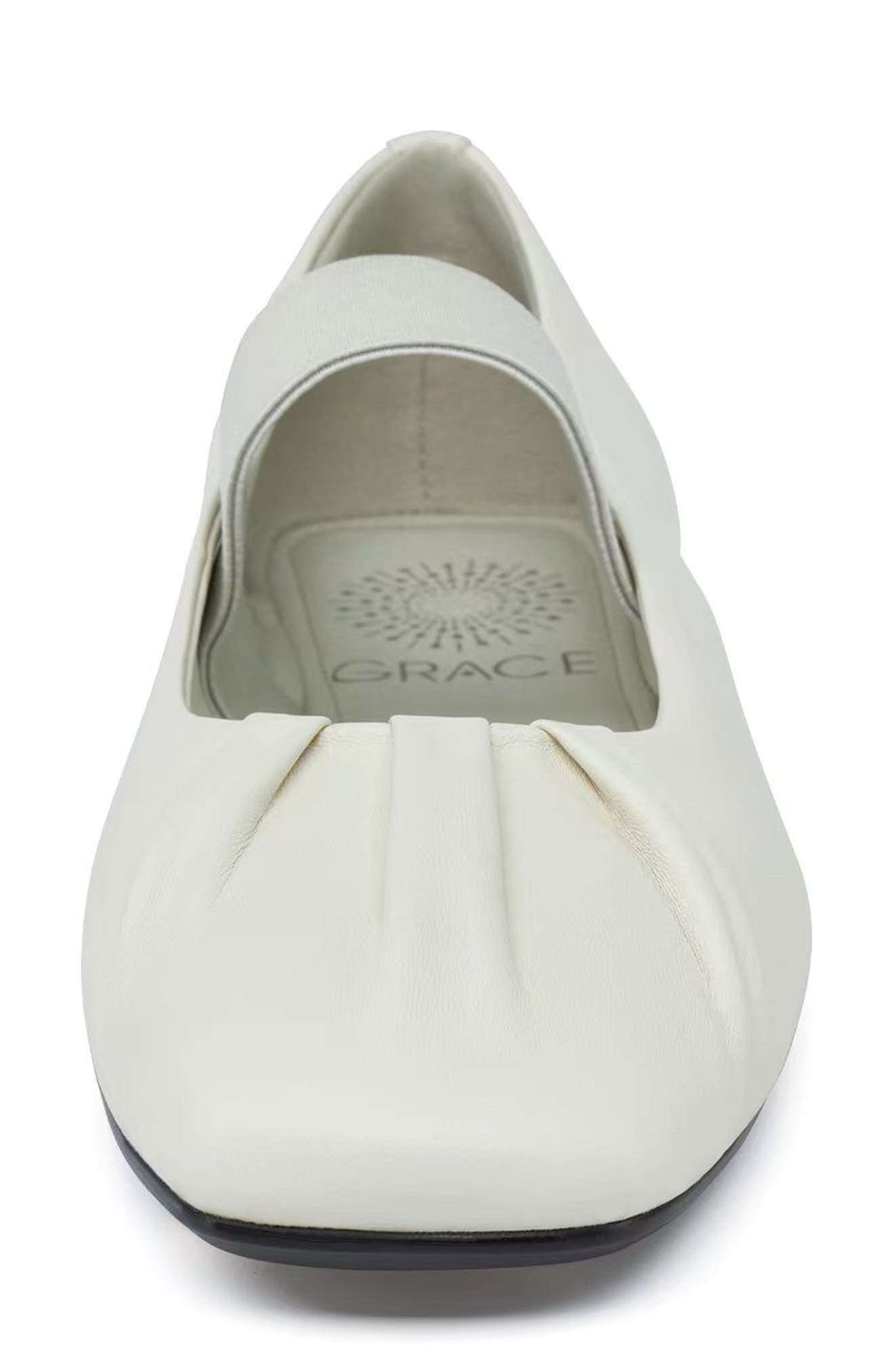 Grace Footwear Rimini Ballerina Flat, Alternate, color, White