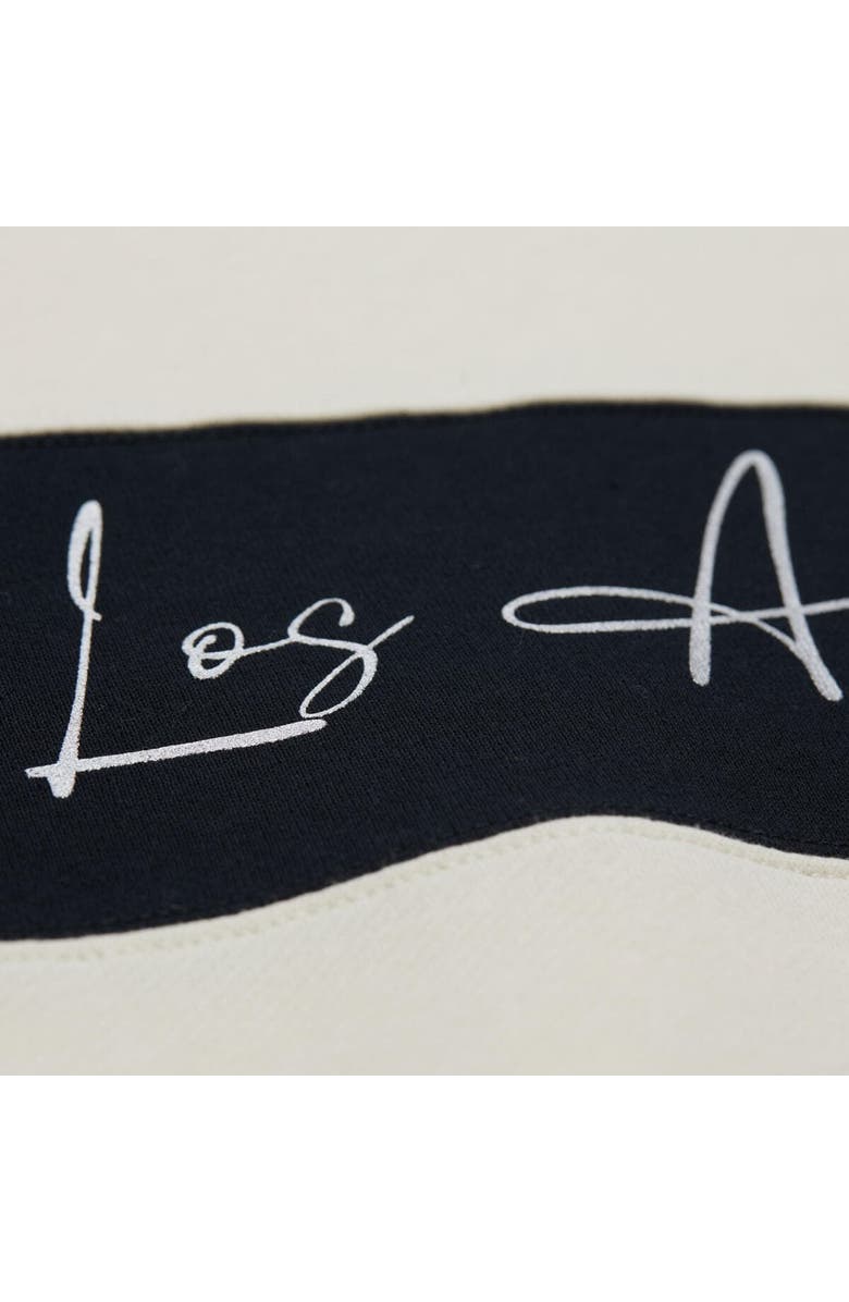 Mitchell & Ness Women's Mitchell & Ness Gray/Black Los Angeles Dodgers Cooperstown Collection Blocked Fleece Pullover Sweatshirt, Alternate, color, Gray