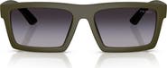 Prada Linea Rossa 55mm Rectangular Sunglasses