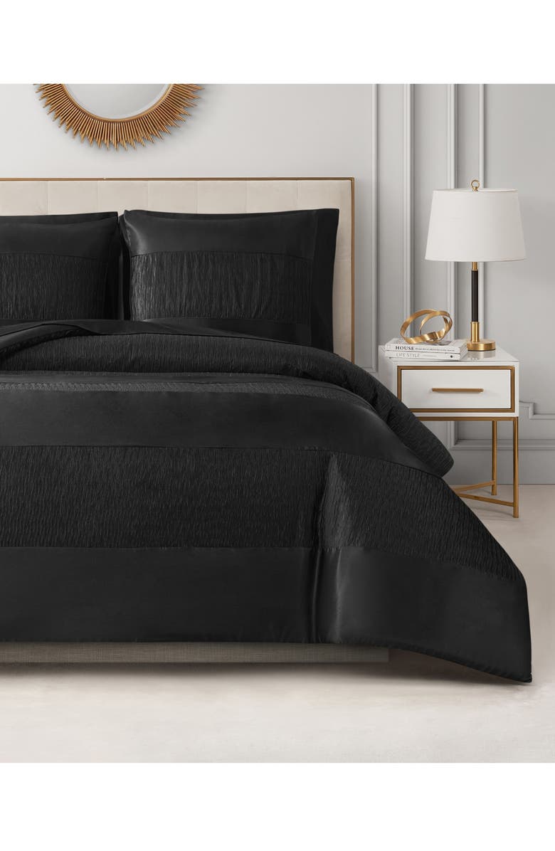 Juicy Couture Glam Night Comforter Set, Main, color, Black